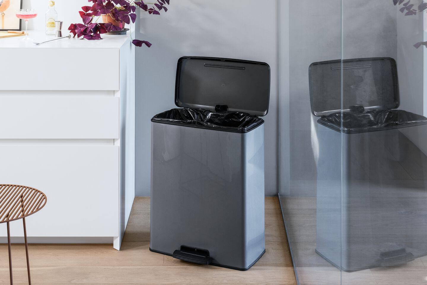 Decobin 26L+26L Grijs 6
