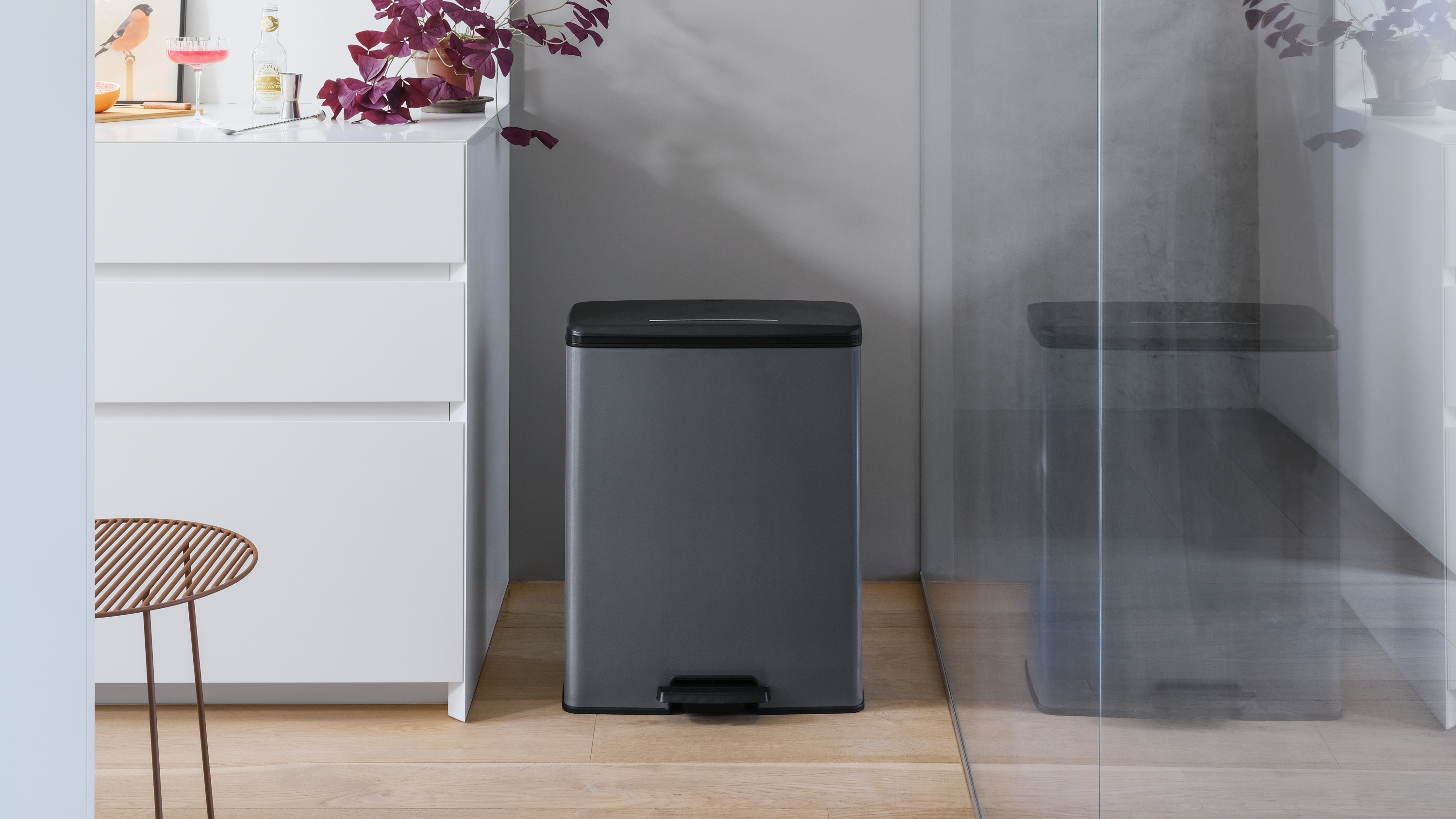 Curver Decobin Prullenbak in keuken